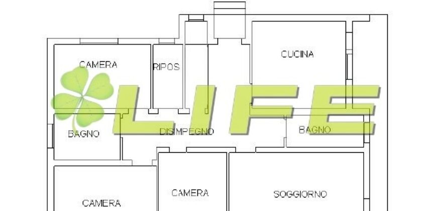 Fantastico appartamento 3 camere con giardino!
